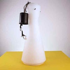 lampadario in vetro opalino