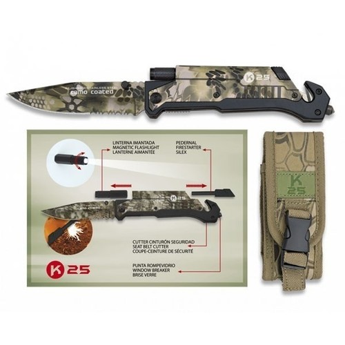 K25 camo green knife - set, 9