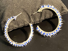 Orecchini cerchio da donna cerchietto in gomma piccoli piercing colorato a 2,5cm