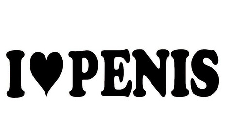 Love penis decalcomania - penis,