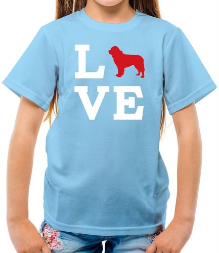 Love terranova dog silhouette - love,