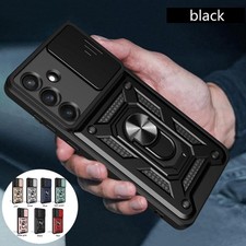 Custodia Armor per Samsung S25 S24 Ultra S23 FE S22 slide fotocamera anello supporto custodia