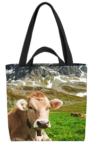 Mucche pascolo montagna borsa