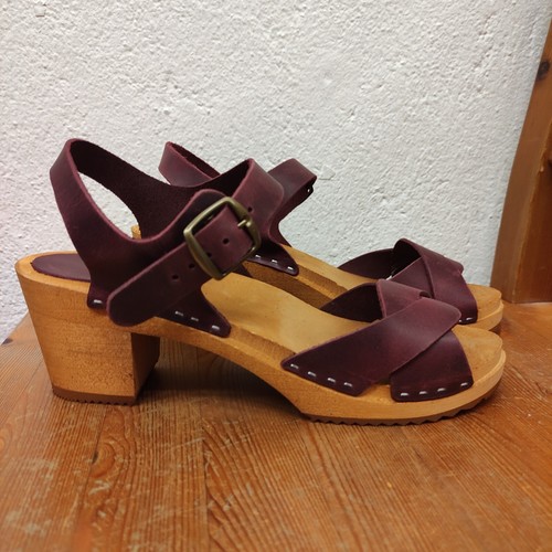 Sandali zoccoli pelle - pelle,