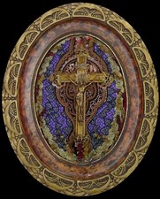 TECA VOTIVA Ovale Crocefisso