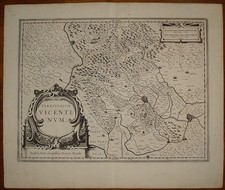 stampa antica Vicenza Hondius