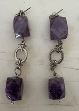 Orecchini vintage con ametiste