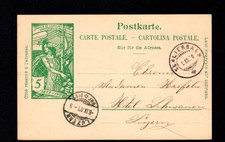 Svizzera 6.9.1900 -UPU 5 Rp