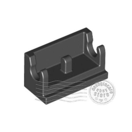 Lego 3937 cerniera 1x2 - 3937, nero