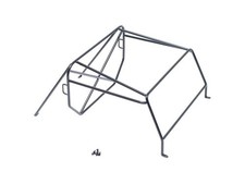 Team Raffee Co. TRC-D90 Adventure Metal Roll Cage Rack Defender D90 Pickup