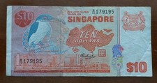 1979 1980 Singapore 10 Dollari