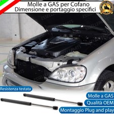AMMORTIZZATORI PISTONCINI MOLLE A GAS COFANO ANTERIORE PER MERCEDES ML W163