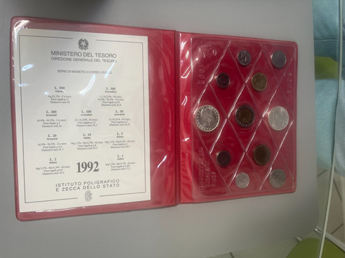Serie valori italia 1992 - 11,