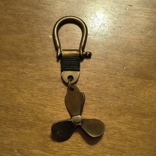 Portachiavi Nautica Vintage Elica In Ottone