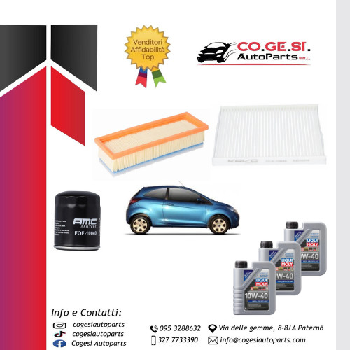 Kit tagliando ford 2cc - ka, 1.2cc