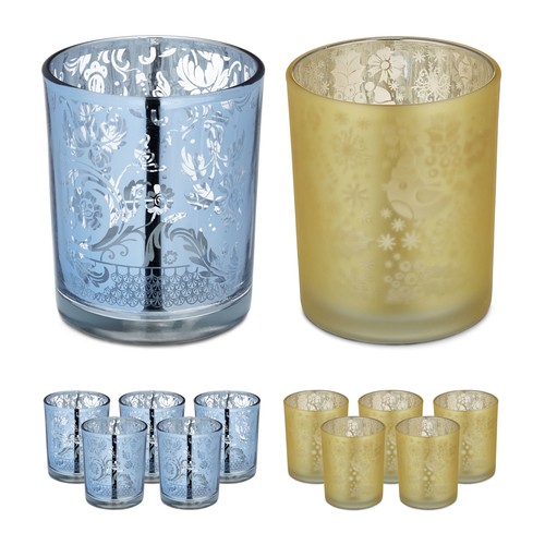 Portacandele vetro set - , 12