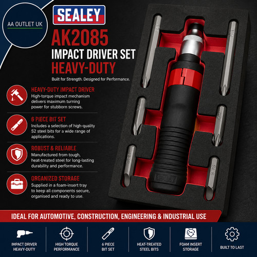 Sealey ak2085 set avvitatore - set,