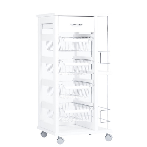 Carrello salvaspazio con cesti