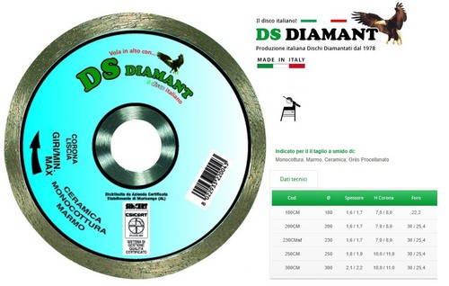 Disco diamantato 250 - disco,