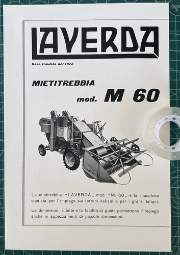 Rara pubblicità mietitrebbia - pubblicità,