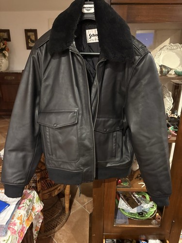 Schott pelle xxxl colletto - xxxl, in
