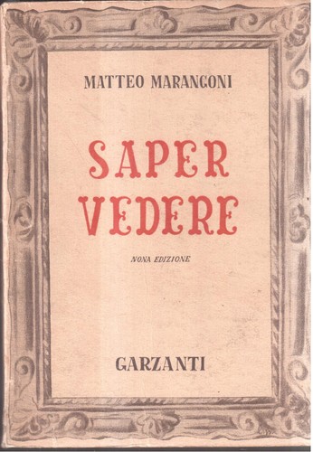 Matteo marangoni saper vedere - matteo,