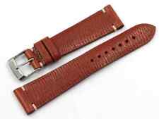 Cinturino Marrone Vintage Vera pelle 20/16mm Fatto a Mano Ottima Qualità Nuovo