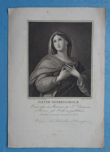 Antico santino madonna mater - antico,