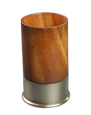 Portapenne da scrivania guscio fucile largo legno 4,5" caccia munizioni scrivania organizer nuovo