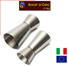 Misurino JIGGER DOPPIO professionale per bar COCKTAIL misura acciaio 20-50 ml