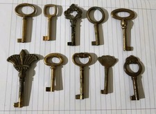 10 CHIAVI IN OTTONE PER MOBILI