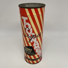 Lattina latta pallina tennis vintage super torneo mai aperta Inghilterra RARA OTTIMA