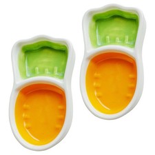  2 Pcs Piatti Portata Per Antipasti Piatto Salsa Di Immersione Piccolo