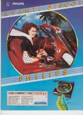 advertising Pubblicità-PHILIPS COMPACT DISC PORTATILE 1986  MINILASER MUSIC CD