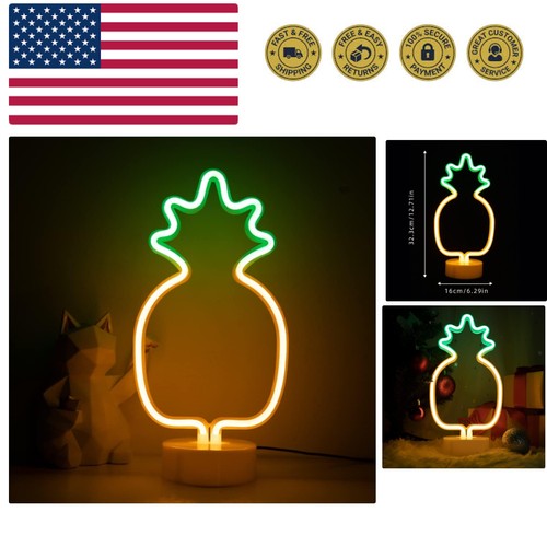 Insegna neon ananas bianco - insegna,
