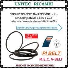 Cinghia trapezoidale Z12 Z14 Z16 Z17 Z18 Z19 Z20 Z21 Z22 Z23 Z24 Z25 Z26 Z27 Z28