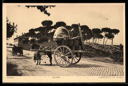 Roma carretto vino - di,