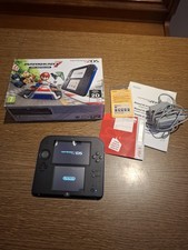 Nintendo 2DS Console Portatile - Nero/Blu Mario Kart 7 Con Scatola