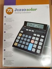 Triumph Adler J 1210 calcolatrice da tavolo solare 12 cifre / nuova + scatola originale