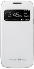 Samsung Custodia ORIGINALE View Cover per Galaxy S4 mini GT-I9195 Bianco