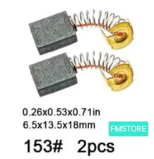 Spazzole carboncini 6,5×13,5×18 mm Trapano Smerigliatrice Martelletto 153#