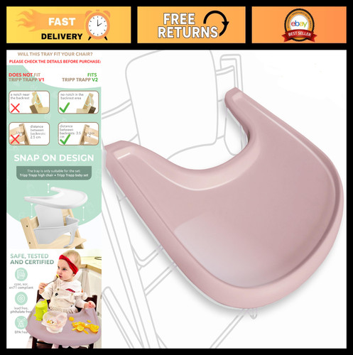 Ergonomic high chair table - high, for