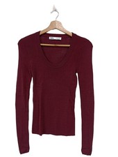 ZARA Camicia maglia Donna Camicia Taglia IT 40 rosso stile casual