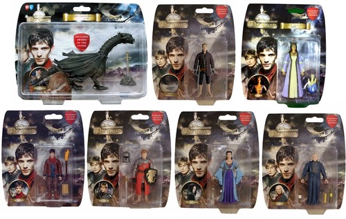 Merlin action figures set - merlin,