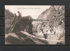 CARTOLINA  - VALLE D'AOSTA - SAINT VINCENT  - IL PONTE DELLE CAPRE