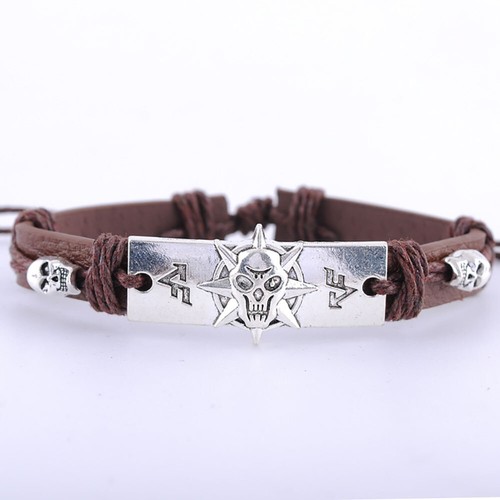 Bracciale braccialetto cuoio - bracciale,