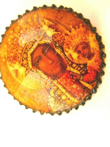 Icona madonna bambino in - madonna, e
