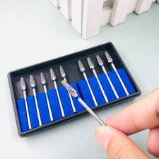 10pz/Set Frese Dentali Acciaio