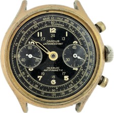 Orologio da polso cronografo uomo vintage Jardur 850 Pilgrim 17 Jewel Landeron48 raro