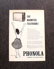 M121- Advertising Pubblicità -1960- PHONOLA MAGNIFICO TELEVISORE